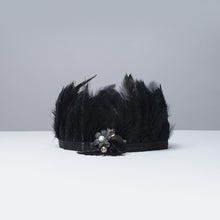 Load image into Gallery viewer, Black Beauty Feather Crown - Little Miss Lace