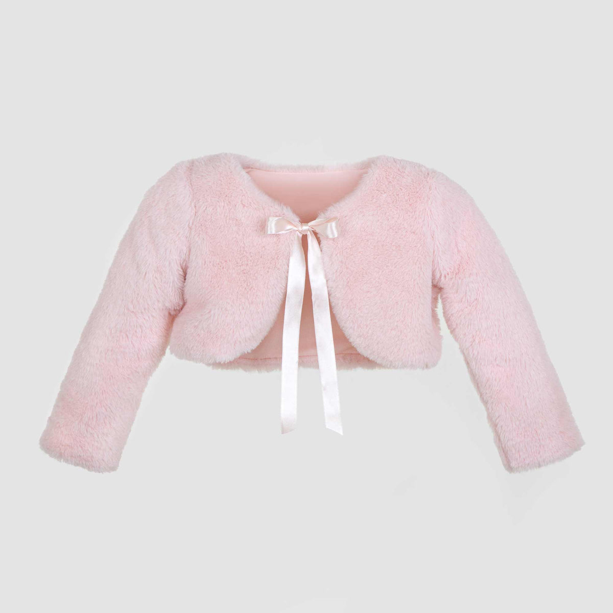 Pink fluffy bolero hotsell