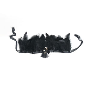 Black Beauty Feather Crown - Little Miss Lace