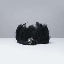 Load image into Gallery viewer, Black Beauty Feather Crown - Little Miss Lace

