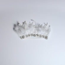Load image into Gallery viewer, Snowy Feather Crown - Little Miss Lace
