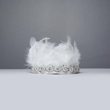 Load image into Gallery viewer, Snowy Feather Crown - Little Miss Lace
