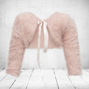 Blush bolero jacket top