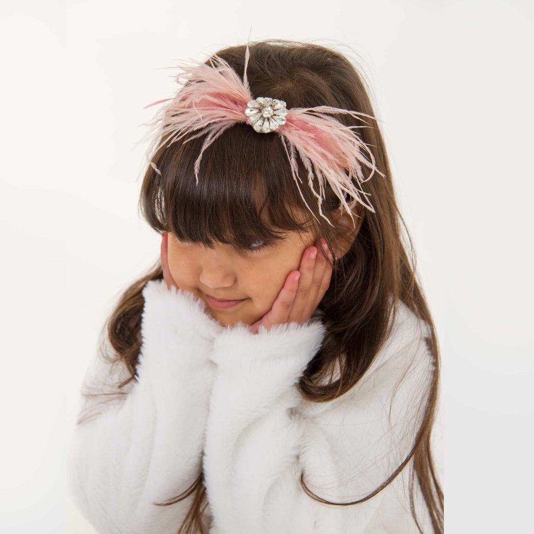 Feather Blush Aliceband